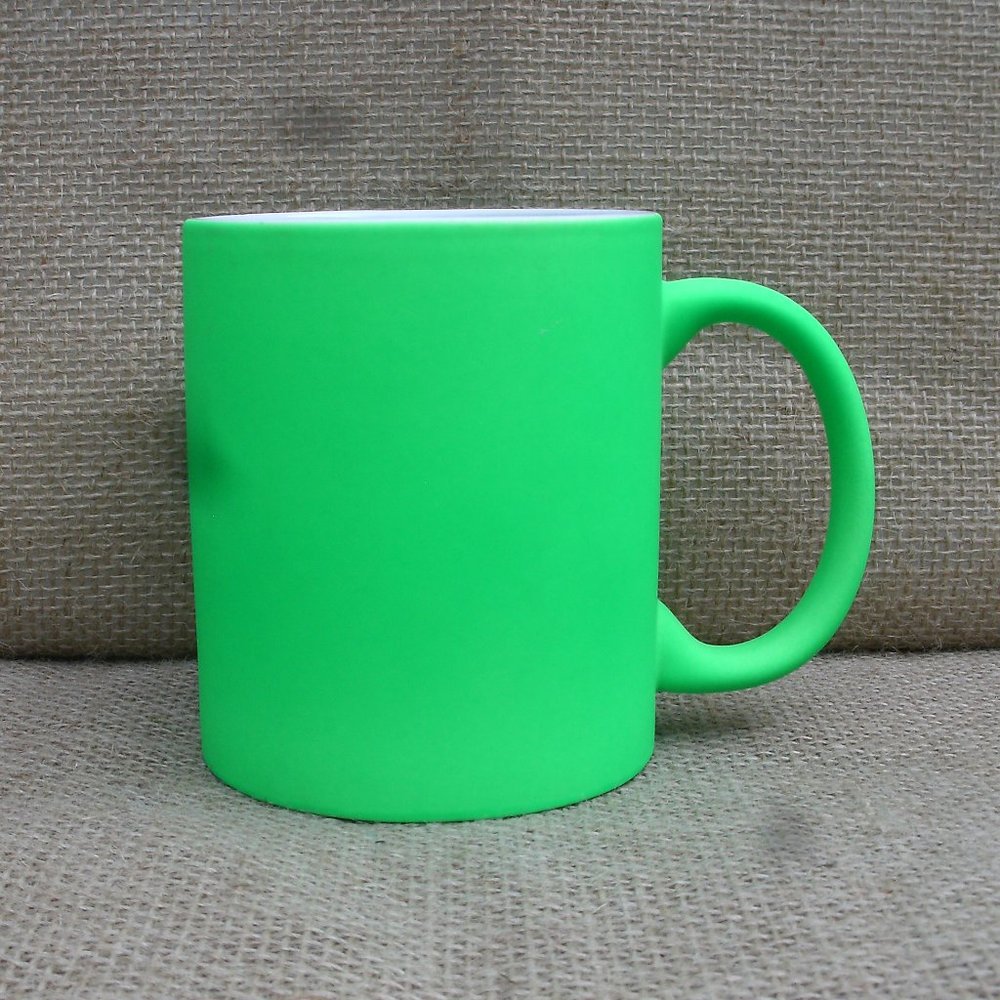 Sensa Eye-Catching Neon Green Coffee Mug